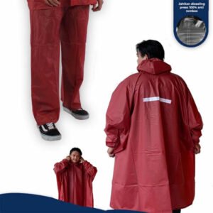 JAS HUJAN OUTDOOR Ponco + Celana, Dewasa, Parasut O25